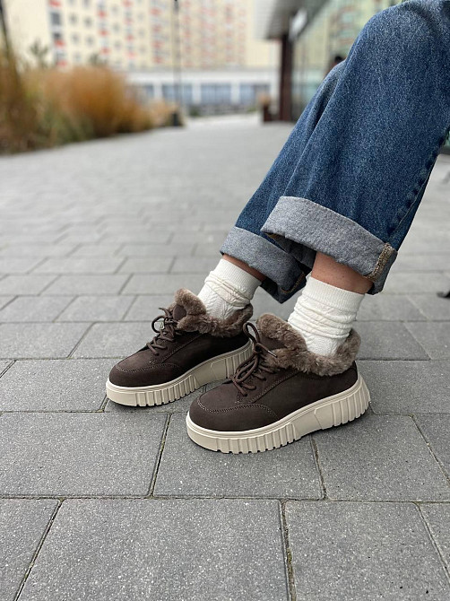 VIKA Черевики жіночі VIKA кофе натуральна замша зимові низький хід 36р. (5678) Коломыя - изображение 2