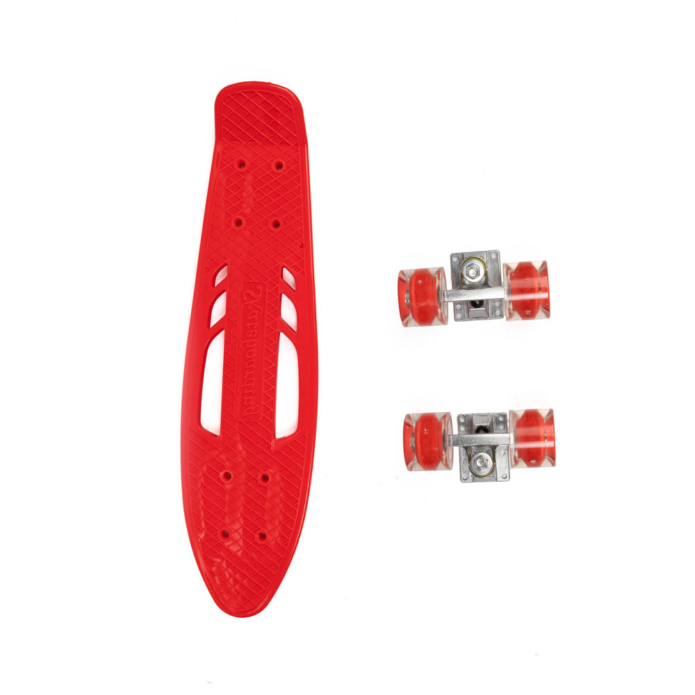 Скейт детский пенни борд, скейтборд для детей со светящимися колесами Profi MS0459-1 Красный Каменец-Подольский - изображение 4