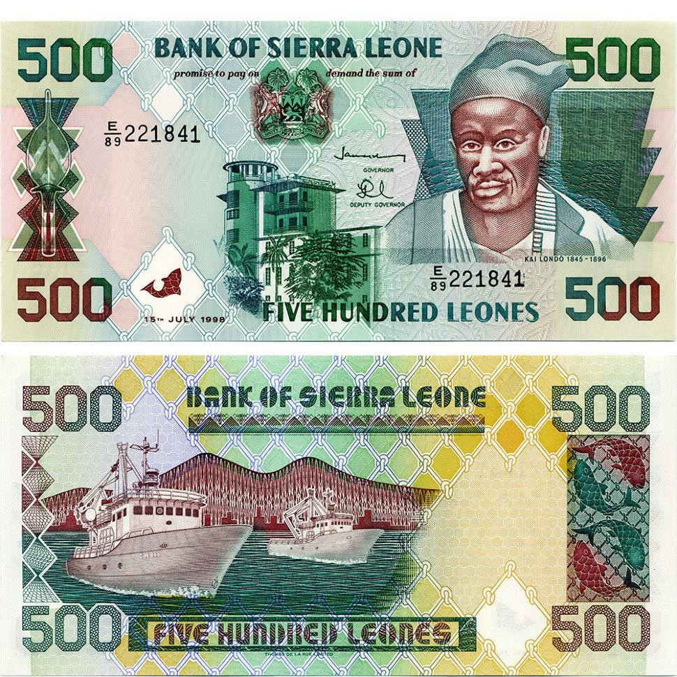 Sierra Leone Сьєрра-Леоне - 500 Leones 1998 UNC Полтава - фото 1
