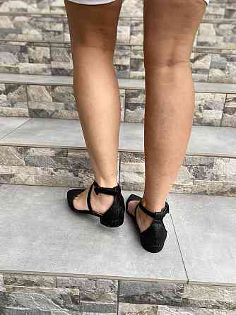 Seastar Балетки жіночі SEASTAR LL-215 чорні (весна-літо, еко-шкіра з напиленням) (3193) Коломыя