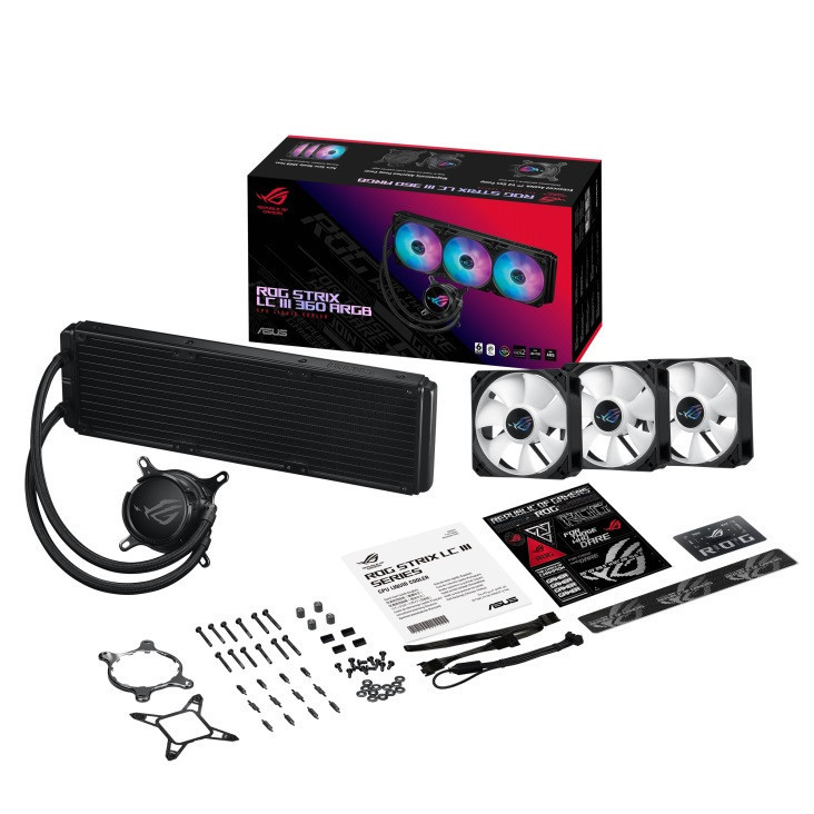 Система водяного охолодження Asus ROG Strix LC III 360 ARGB (90RC00T1-M0UAY0) ( Чорний ) Харків - фото 8