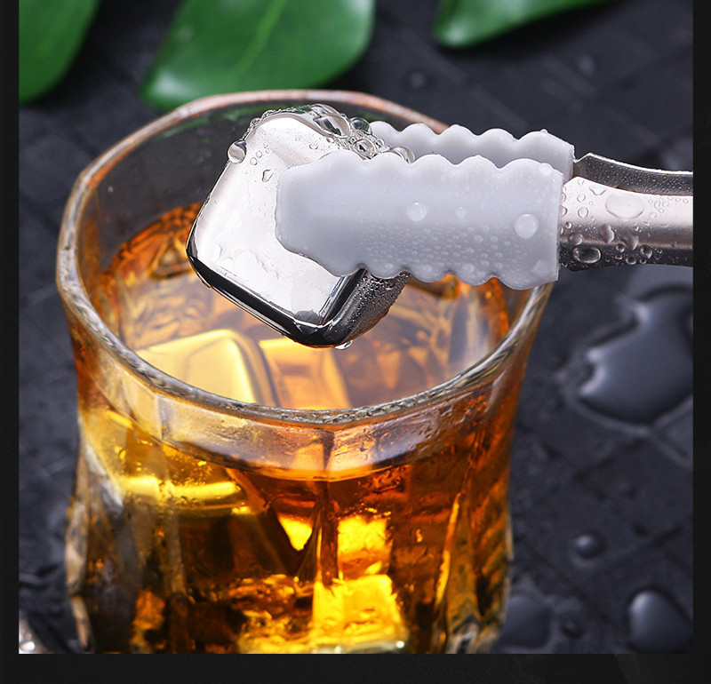 Камни для виски охладительные 8 шт сталь с НАПОЛНИТЕЛЕМ!!, щипцы прорезиненные, коробка для хранения, кубики Кременчуг - изображение 8