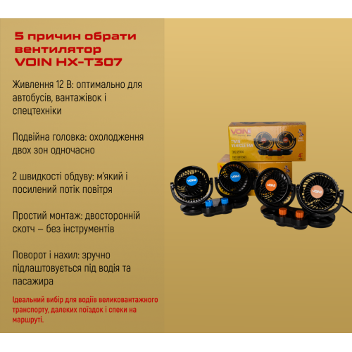 Вентилятор VOin HX-T307 4