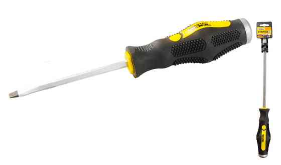 MASTERTOOL Викрутка ударна шліцева магнітна MASTERTOOL SL5х75 мм ручка з TPR покриттям 49-5575 Київ