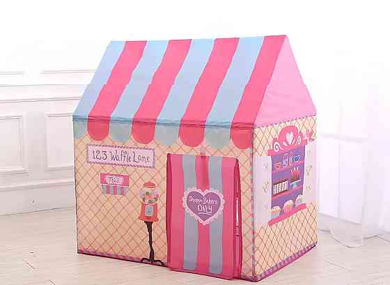 Дитячий ігровий будиночок RESTEQ — велика палатка «Солодкий будиночок» 110×70×100 см Київ