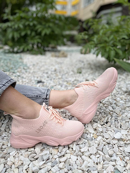 LB Сліпони жіночі LB 739-5 пудра (весна-літо, сітка) (4574) 36-41 Коломыя - изображение 8