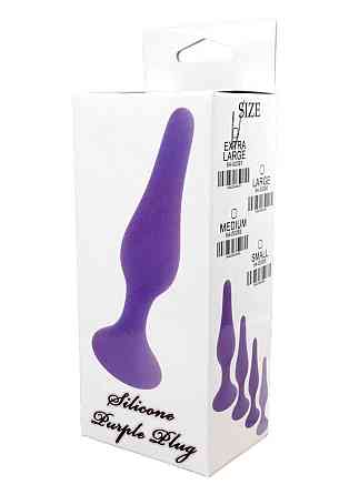 Анальна пробка - Silicone Purple Plug M Sex Aura Київ