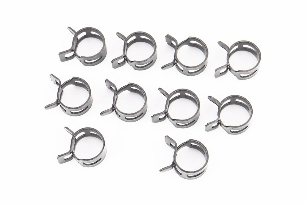 Хомут пружинний 13мм чорний, к-кт 10шт Київ - фото 1