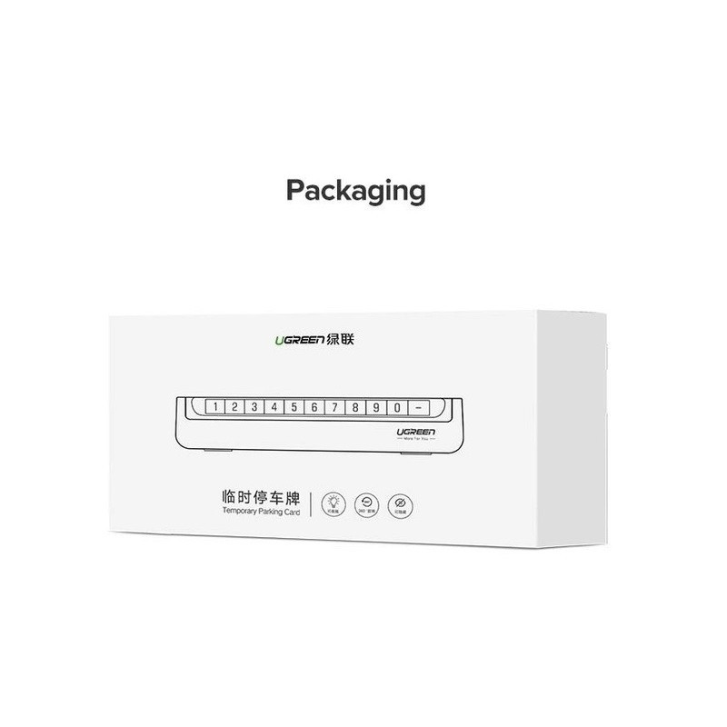Парковочная карта UGREEN LP178 Car Temporary Parking Card (Dual Numbers)(UGR-60326) Одесса - изображение 2