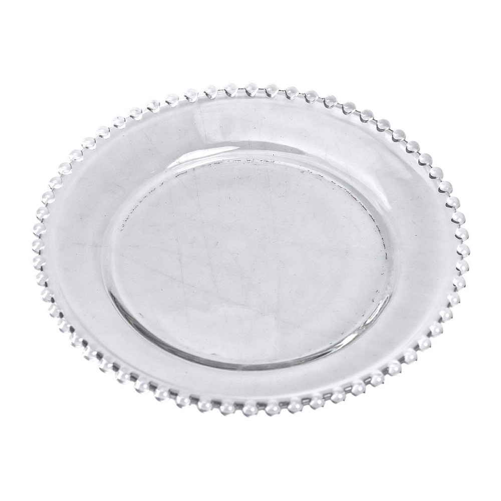 Десертная стеклянная тарелка 