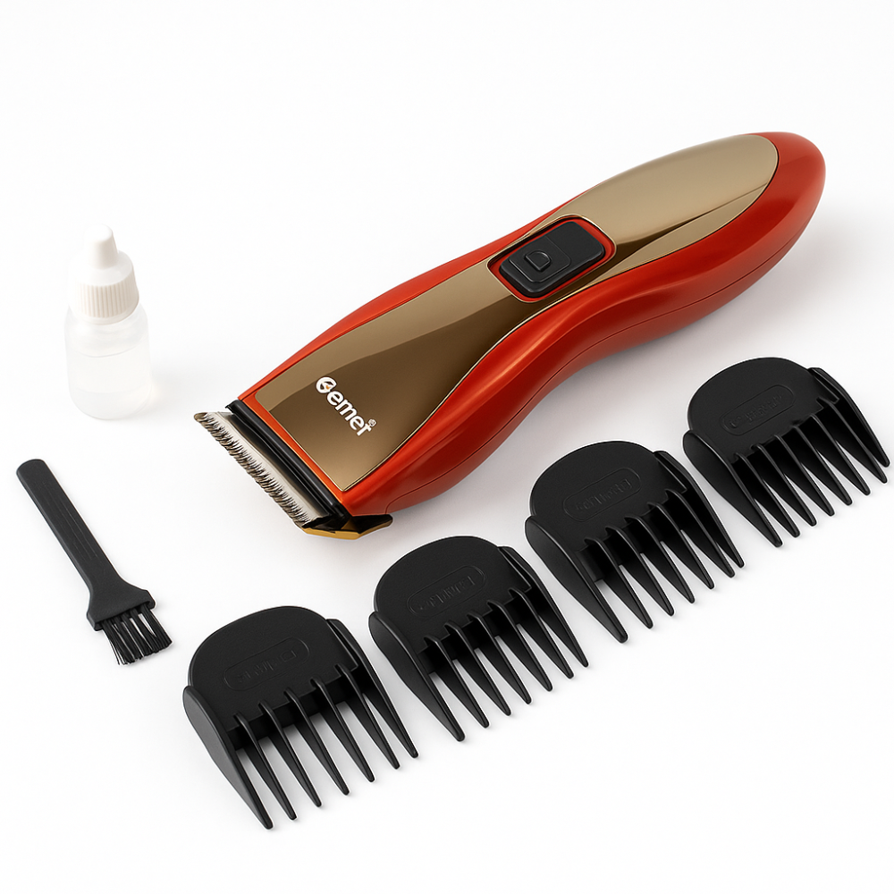 Професійний тример з набором насадок Pro Gemei GM-6027, Набір для стрижки волосся на акумуляторі NY-51 Львів - фото 18