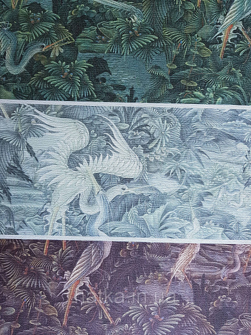 Ообои виниловые на флизелине Decoprint Onirigue 200X300 панно природа цветы листья ветки бабочки Киев - изображение 2