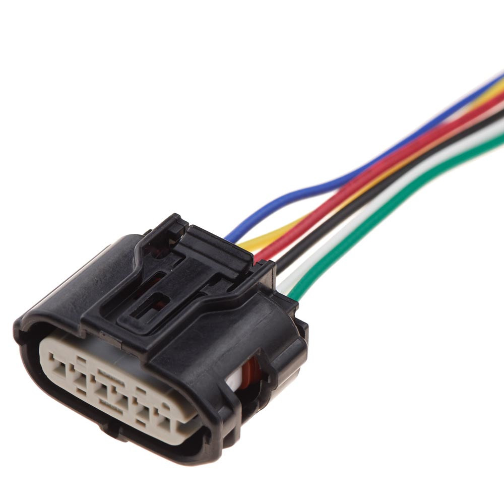 Електричний з'єднувач із дротом, 6-контактний, Педаль Акселератора Дрос. Заслінки, Maf Сенсор, Чорний, Київ - фото 1