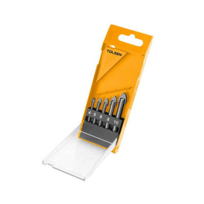 Набір свердл Tolsen по кераміці/склу 5шт 4-5-6-8-10 мм (75688) Вінниця - фото 1