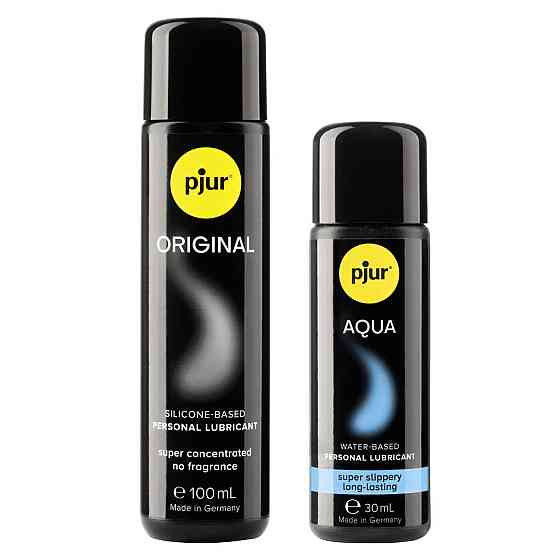Ювілейний набір лубрикантів pjur 30th Anniversary Gift Set: Original 100 мл та Aqua 30 мл Sex Aura Київ