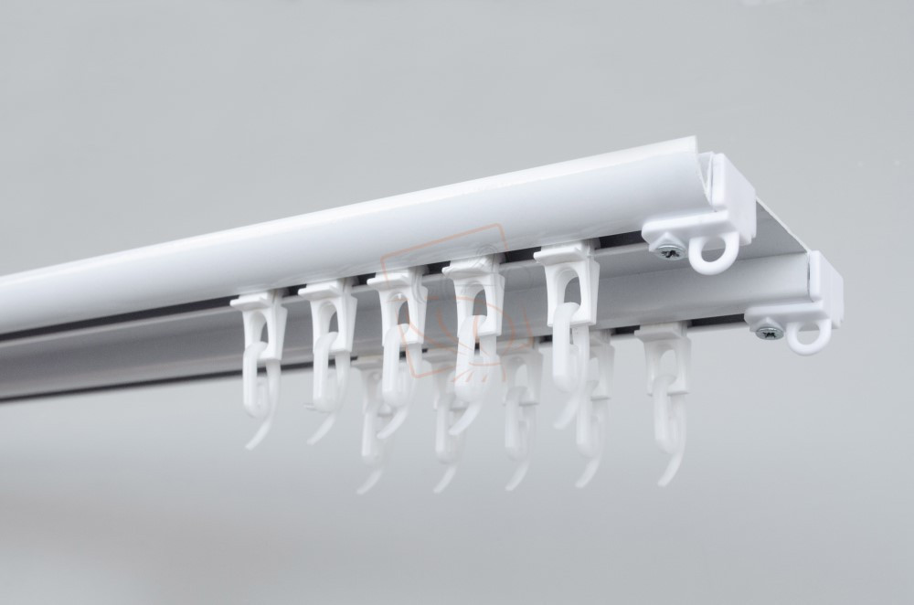 Алюминиевый карниз для штор БР-20 двойной черный матовый Бровары - изображение 4