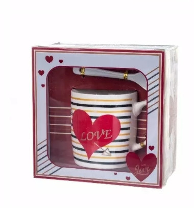 Чашка з ложкою Love 150 мл Подарунковий набір Київ - фото 1