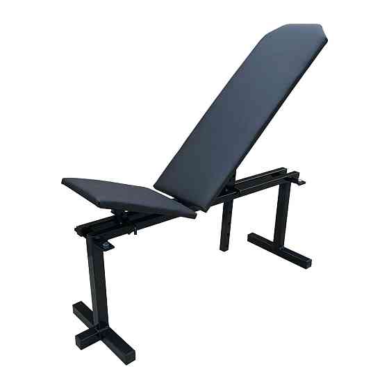 Скамья для жима регулируемая 30 на 30 мм черная без стоек Киев