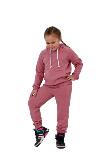 Теплий спортивний костюм на дівчинку Рожевий 146 Харків - фото 3