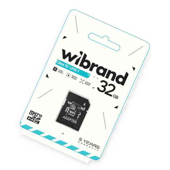 Карта памяти microSDHC 32Gb class 10 (adapter SD) Wibrand Мукачево