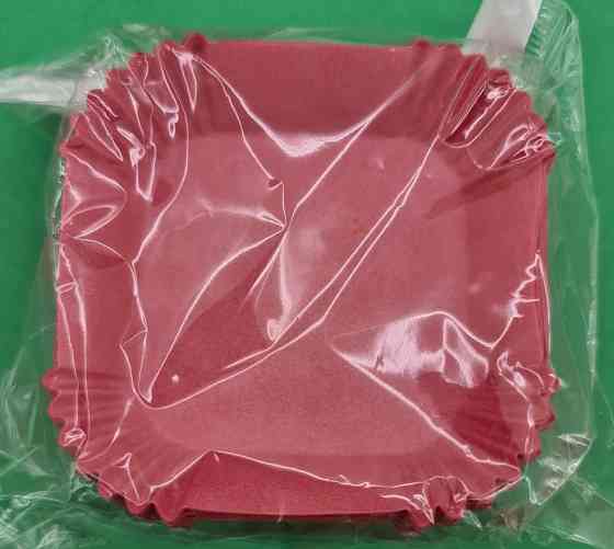 Тартолетка для кексів"Квадратна рожева"(58,5*58,5*21,5) (100шт)/К-58,5/ (1 уп.) Харків