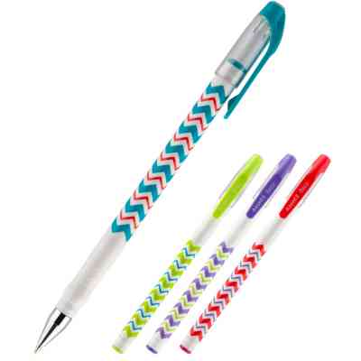 Ручка шариковая Axent Breeze синияя 0.5 мм Корпус ассорти (AB1049-07-A) Винница