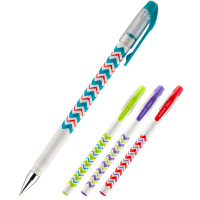 Ручка шариковая Axent Breeze синияя 0.5 мм Корпус ассорти (AB1049-07-A) Винница - изображение 1