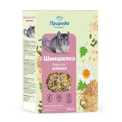 Корм для грызунов Природа «Шиншилка» + Колор и Энзим 500 г (4823082410774) Винница