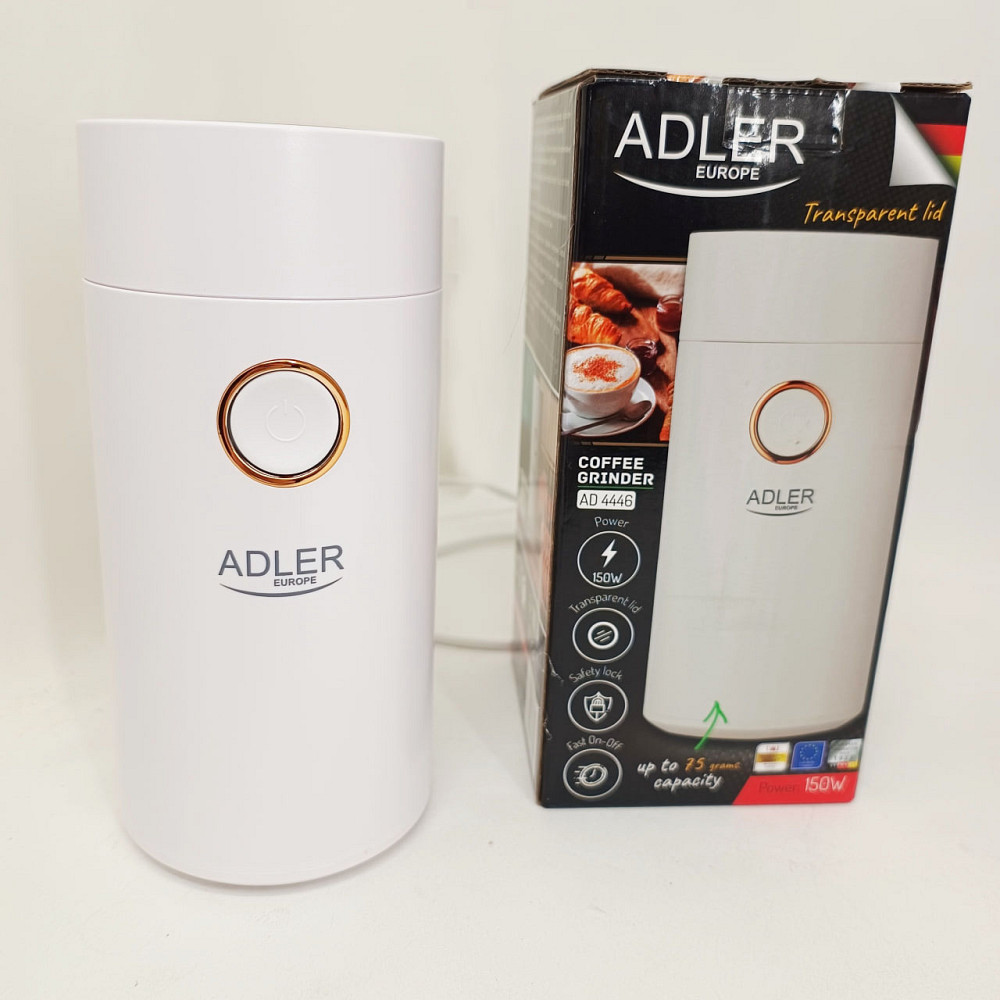 Кофемолка электрическая Adler AD 4446-wg Белая 150 Вт кухонный мини измельчитель для зерен кофе TN-18 Львов - изображение 20