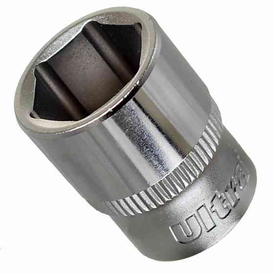 Насадка шестигранна коротка 1/4" 14 мм CrV ULTRA (6060142) Київ