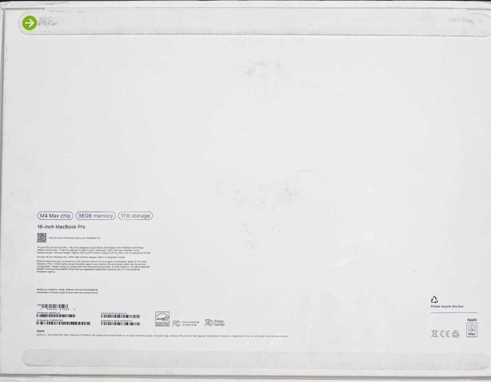 Ноутбук Apple MacBook Pro 16