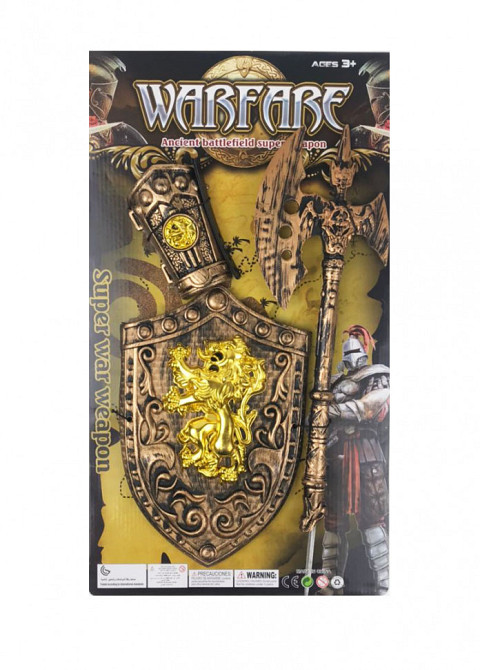 Детский игровой набор рыцаря 818A-20/21/22 доспехи на руку Топор Винница - изображение 1