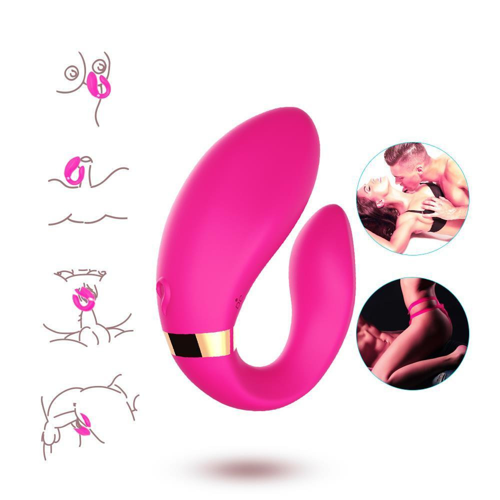Вібратор для двох Crescent light pink Sex Aura Київ - фото 6