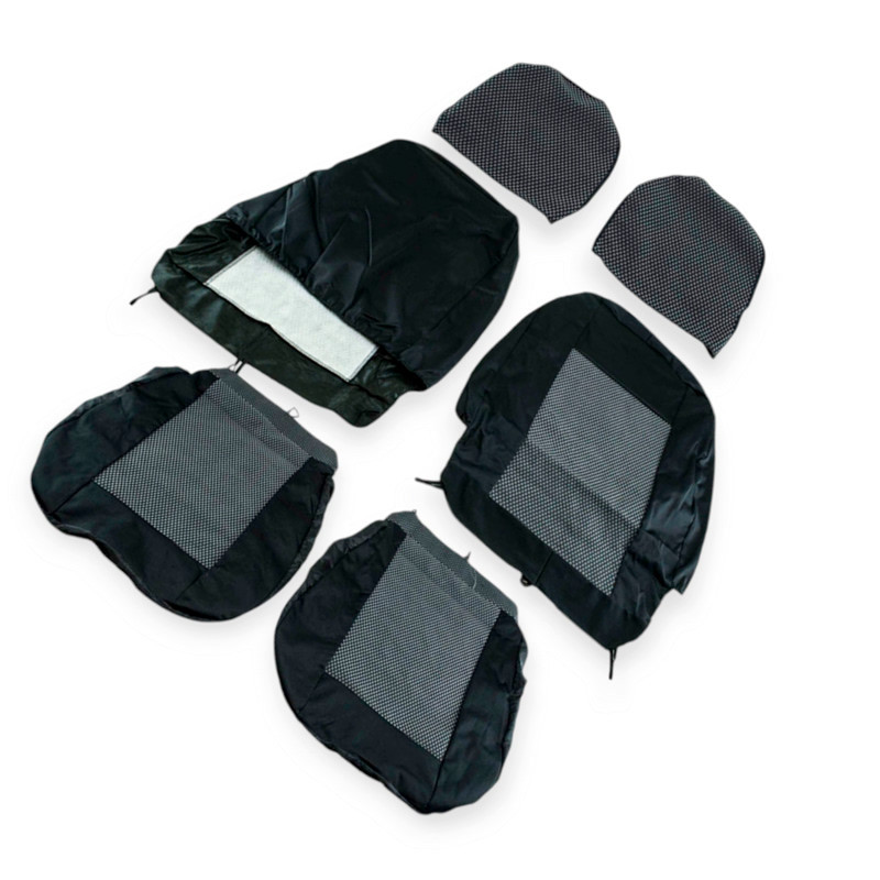 Чохли салону ваз 2101, 2105, 2106 (тюнінг) у сірі Мукачево - фото 1