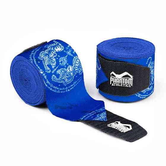 Бінті для боксу Phantom Muay Thai Blue 400cm. (4м.) Кам'янське