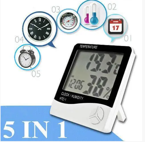 Цифровой термометр-гигрометр HTC-1 с измерением температуры -50 до +70°C и влажности 10-99%, точный и удобный Одесса - изображение 1