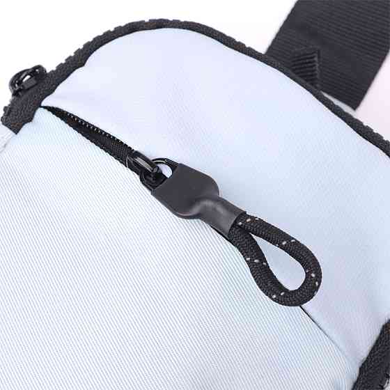 Практичная слинг сумка для путешествий из качественного текстиля Vintage 22868 Голубой Киев