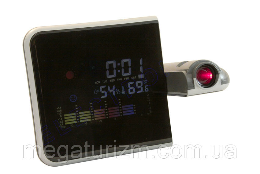 Годинник метеостанція з проектором часу 8190 Вінниця - фото 6