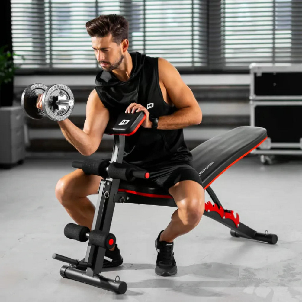 Лава тренувальна універсальна з партою Скотта для жиму лежачи тренування рук і біцепса HS-1035 Київ - фото 7