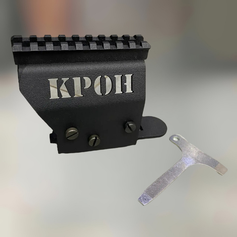 Кронштейн КРОН АКСУ, планка Пікатінні (Picatinny) для АКСУ, Вулкан-ТК, під приціл, оптику Solmir Київ - фото 1