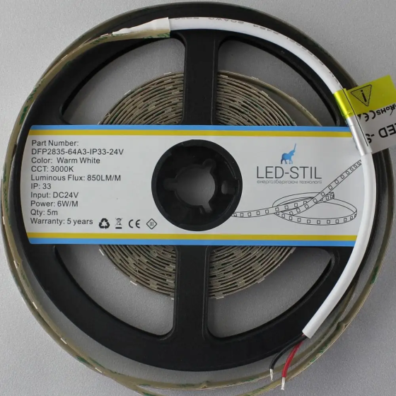 LED-STIL LED стрічка LED-STIL 3000K, 6 W, 2835, 64 шт, IP33, 24V, 850LM Киев