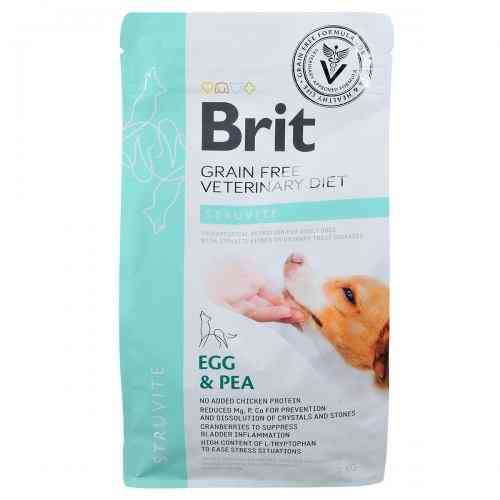 Корм сухой Brit Grain VetDiet Dog Struvite для собак с мочекаменной болезнью с яйцом индейкой горохом гречкой 2 кг Киев
