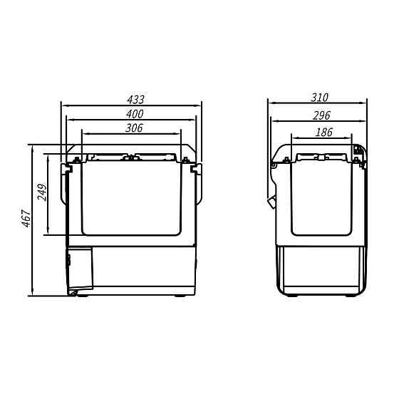 Компрессорный автохолодильник Alpicool P15 (14 литров). До -20 ℃. (12, 24, 220 вольт) Киев