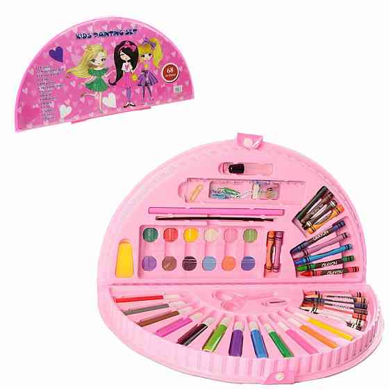 Дитячий набір для творчості і малювання MK 3918-2 у валізі  Дівчатка Вінниця