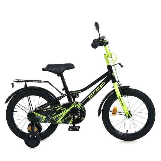 Велосипед дитячий MB 18015-1 колеса 18 дюймів, чорно-зелений Вінниця