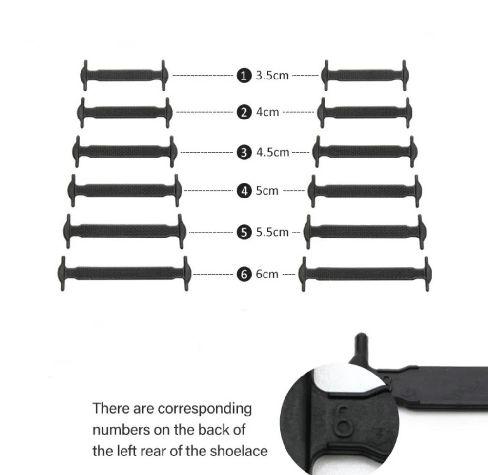 Шнурки силіконові ліниві 12 шт Сміла - фото 4