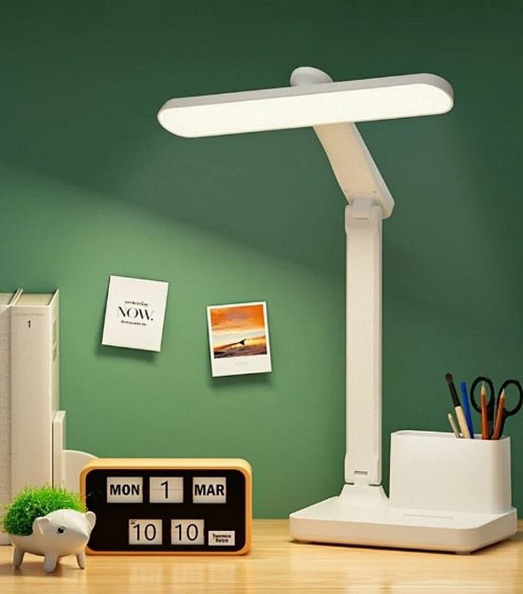 Світильник настільний LED VALESO акумуляторний, складаний, нічник, повний спектр, білий 1976 Коломия - фото 1