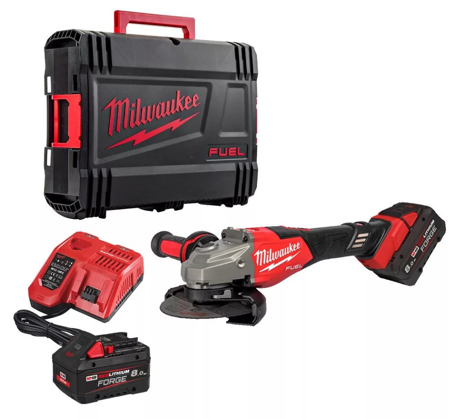 Шлифмашина угловая - болгарка аккумуляторная бесщеточная MILWAUKEE, M18 FHSAG125XB2-802X, диаметр 125мм (зарядное устройство M12-18 FC Одесса - изображение 2