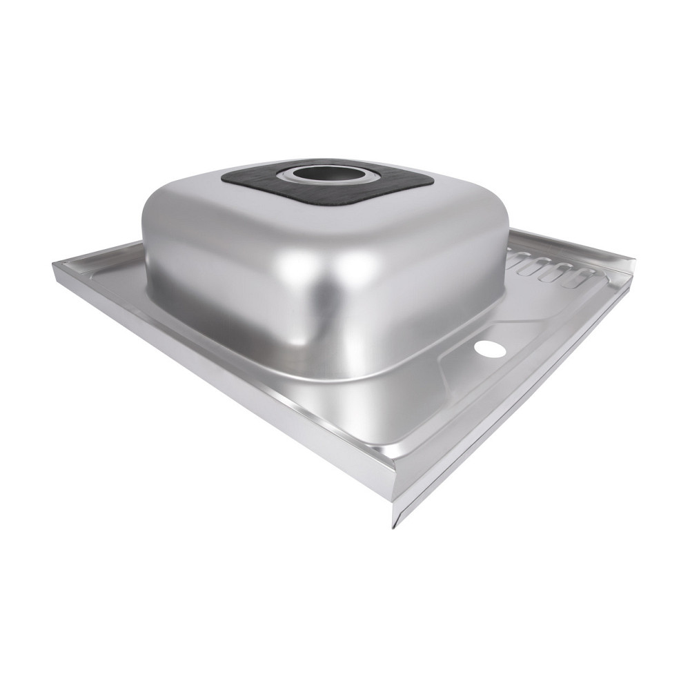 Кухонная мойка Brinex 6060-L 0,6 мм Satin (BRIN6060LSAT06) Киев - изображение 5