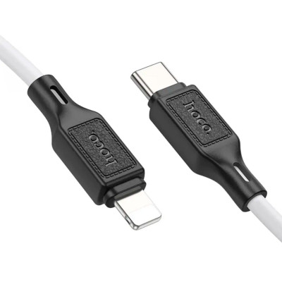 Дата кабель USB-C to Lightning 1.0m Cool silicone PD 20W X90 white HOCO (6931474788399) Винница - изображение 3